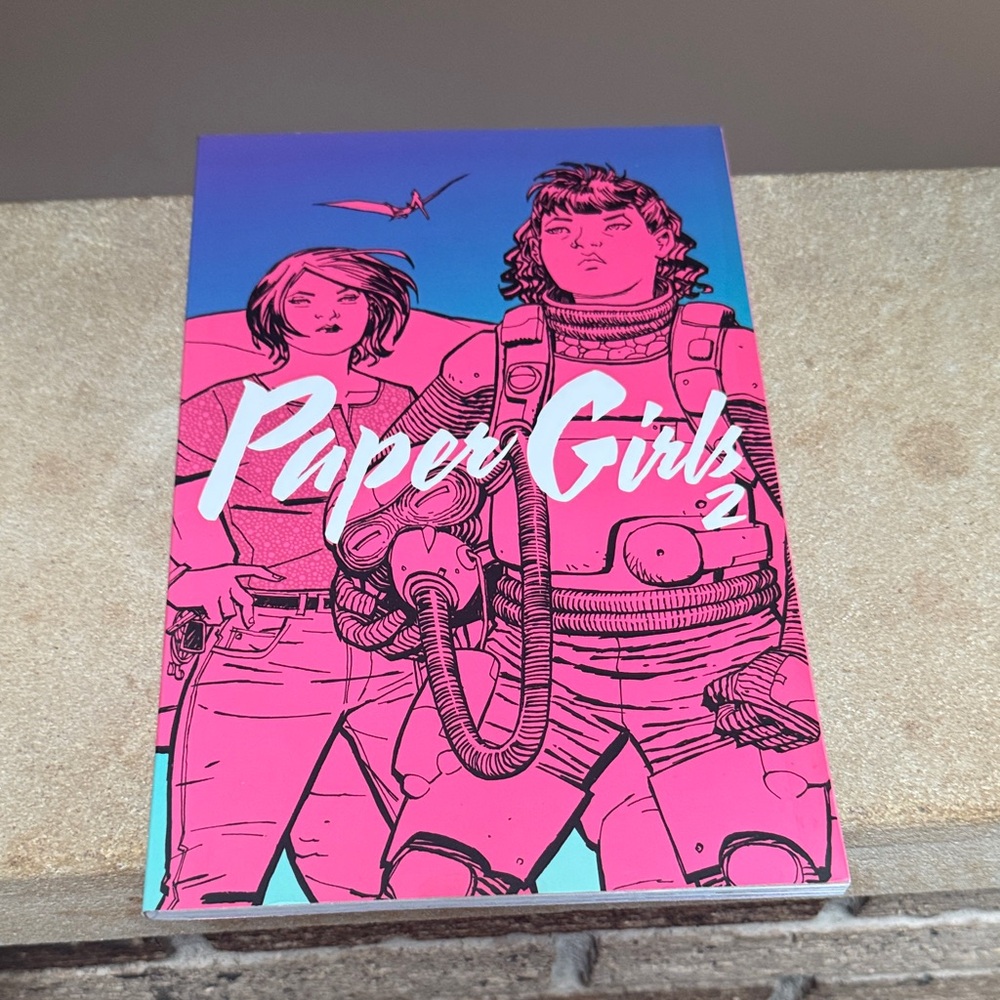 Paper Girls 2 Graphic Novel - Pink and Blue Cover